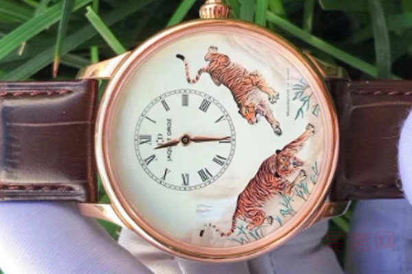 表盘中国风十足的雅克德罗艺术工坊手表回收价格仅公价一半?   