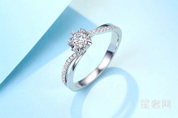 二手佐卡伊女款求婚结婚钻石戒指图