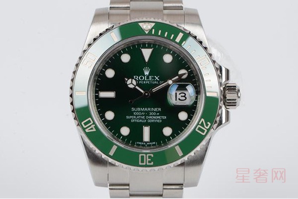 二手劳力士潜航者型系列116610 LV-97200绿盘手表图片