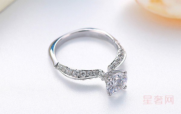 二手钻石世家 18K金钻石戒指结婚戒指 Rosace专柜同款女戒图