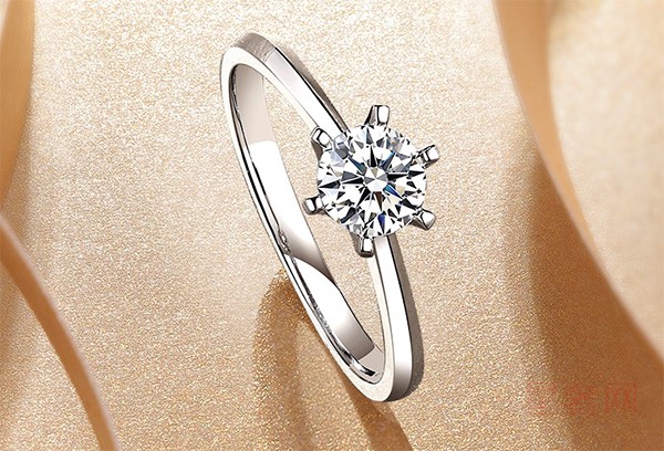 二手克徕帝结婚求婚戒指女传承系列铂金钻戒图