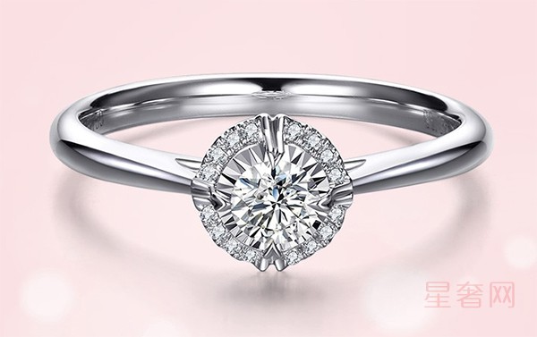 二手钻石世家Destiny系列钻戒女款求婚结婚戒指图