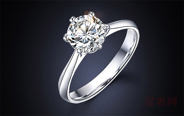 二手美赋铂金 GIA双证结婚钻石戒指情侣婚戒图